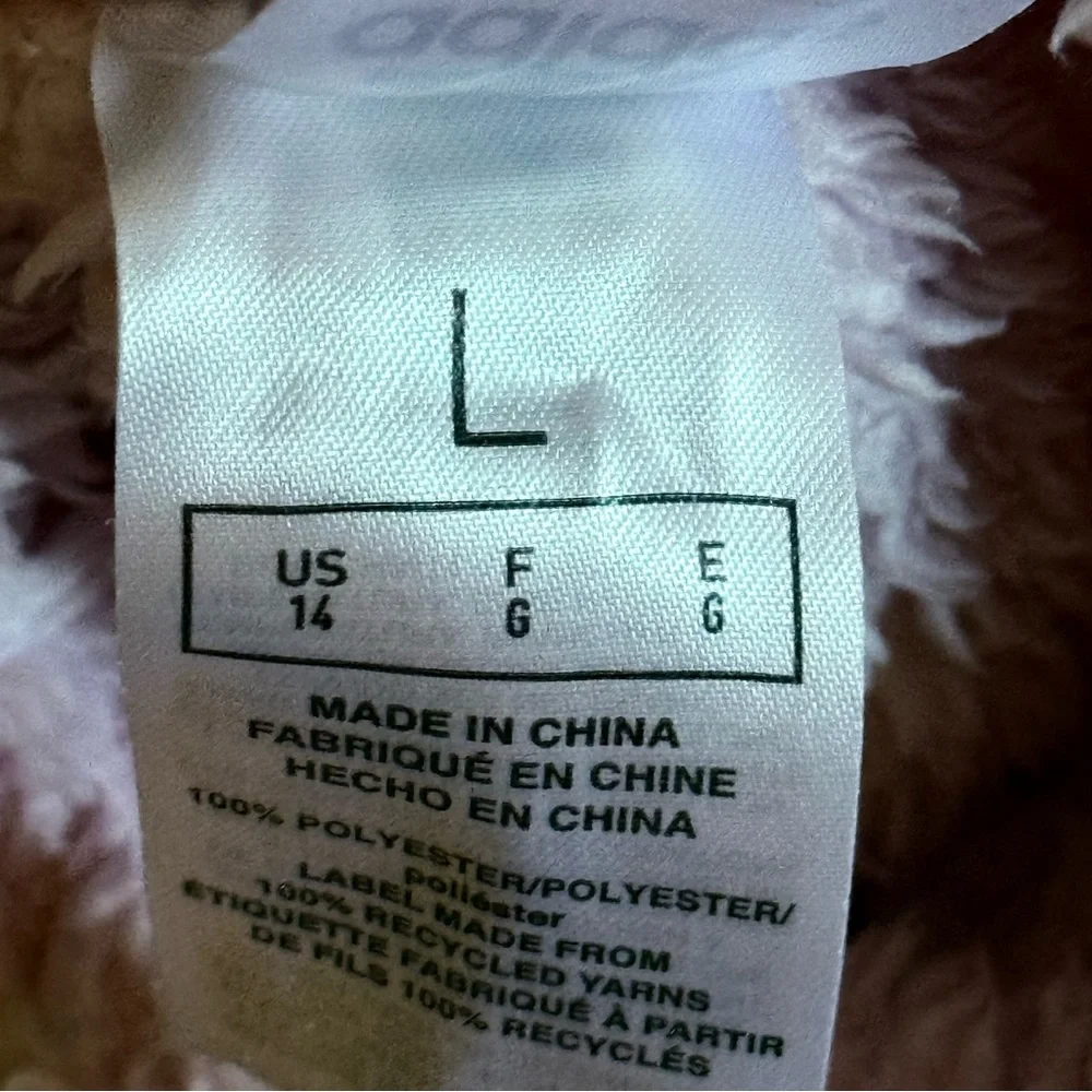 NWOT Adidas  girl sherpa hoodie